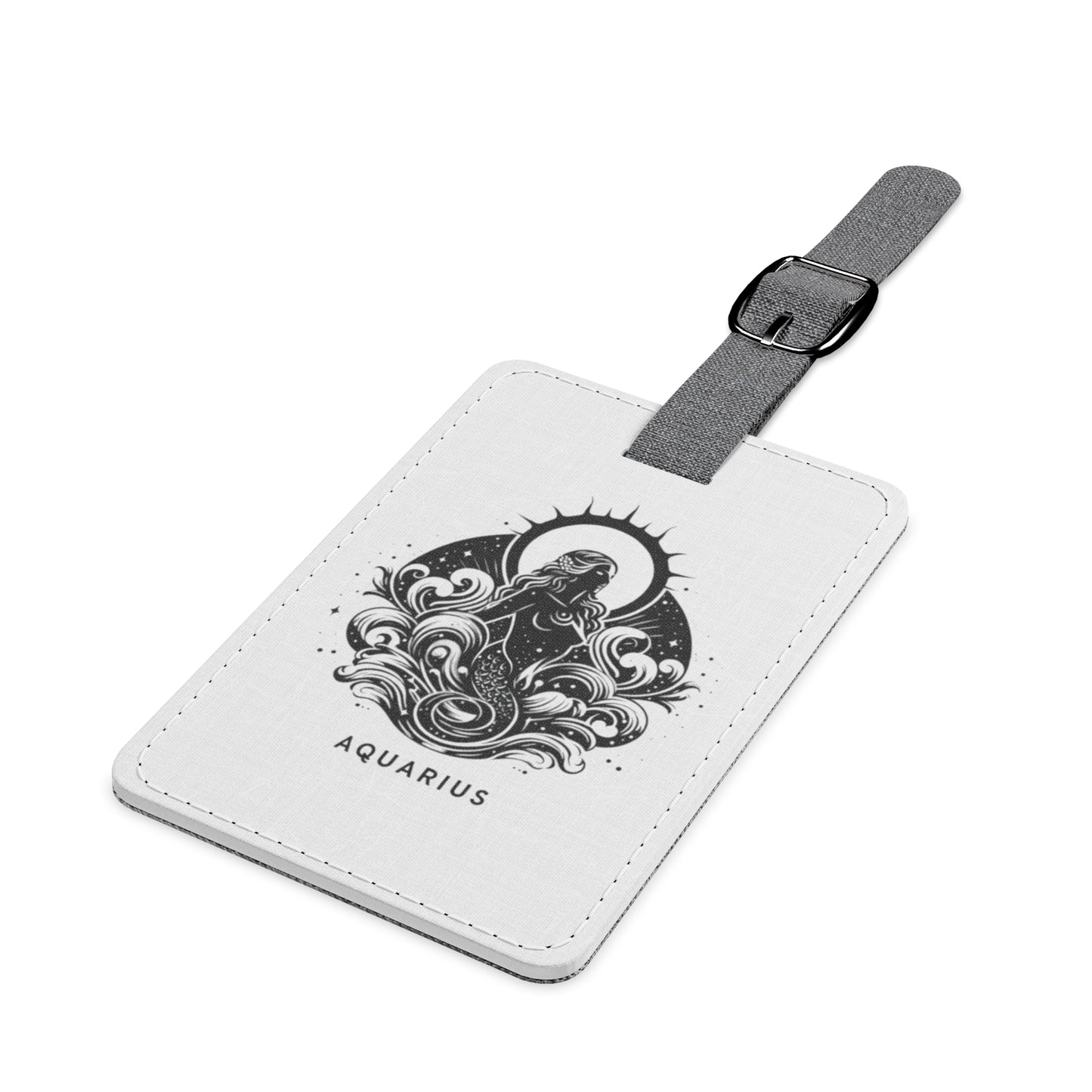 Aquarius Saffiano Luggage Tag