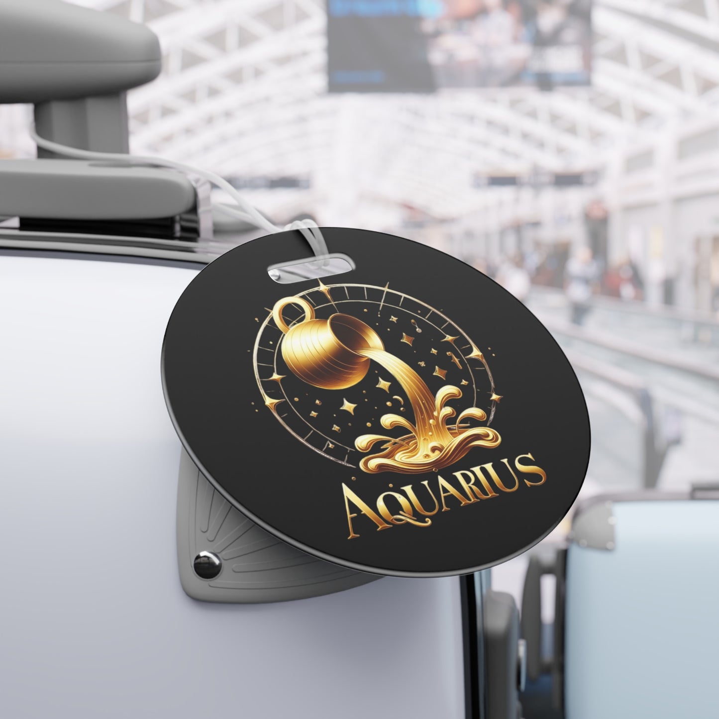 Aquarius Luggage Tags/Gold