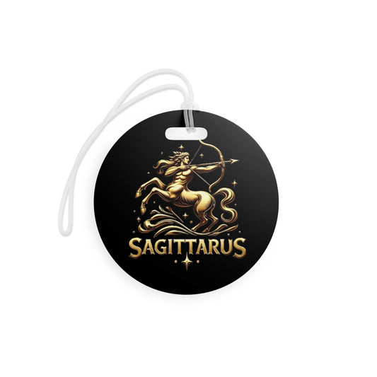 Sagittarius Luggage Tags/Gold