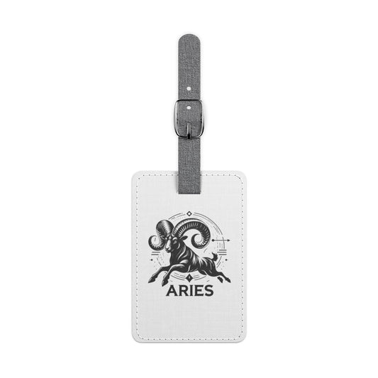 Aries Saffiano Luggage Tag