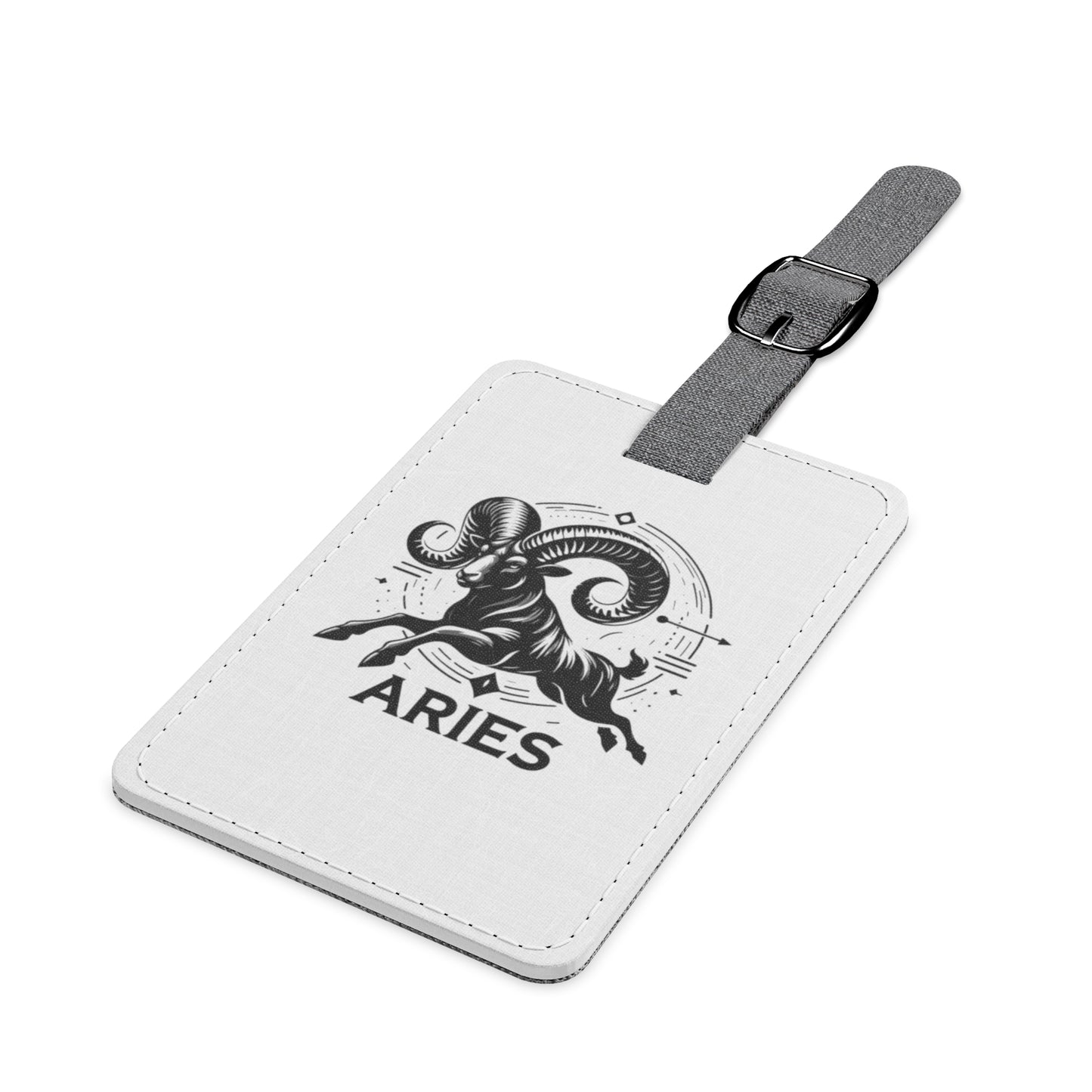 Aries Saffiano Luggage Tag