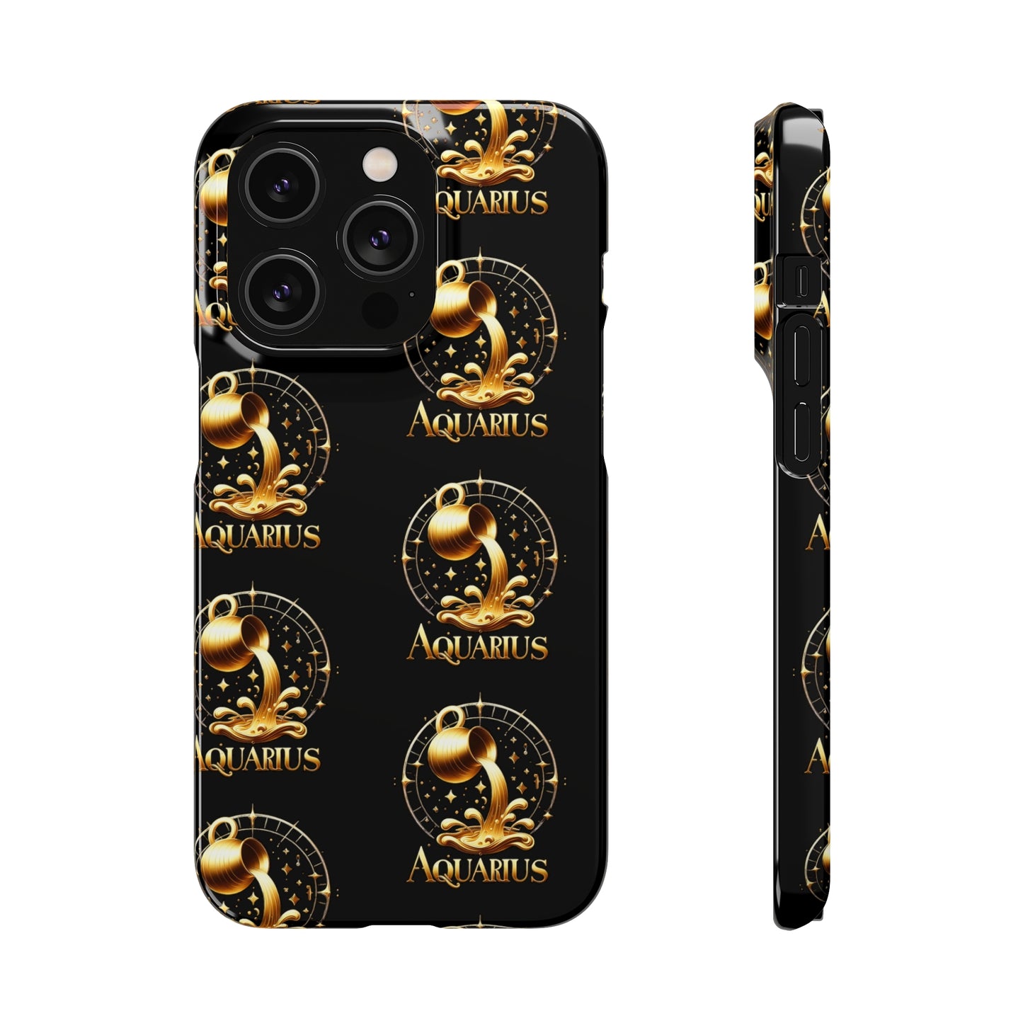 Aquarius Patterned Snap Cases