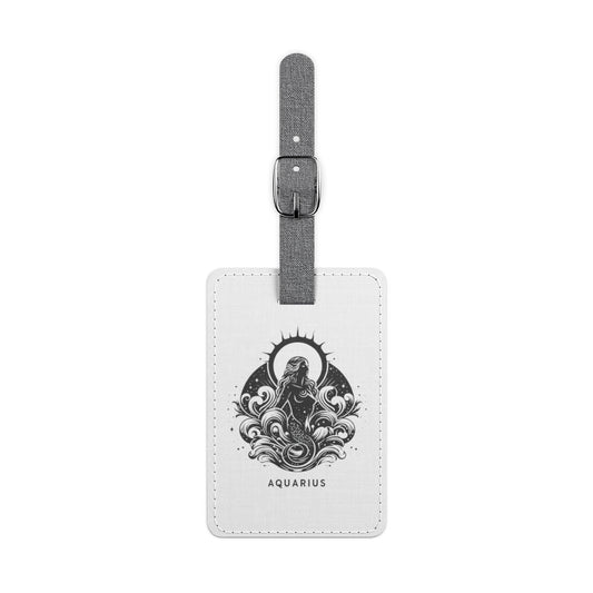 Aquarius Saffiano Luggage Tag