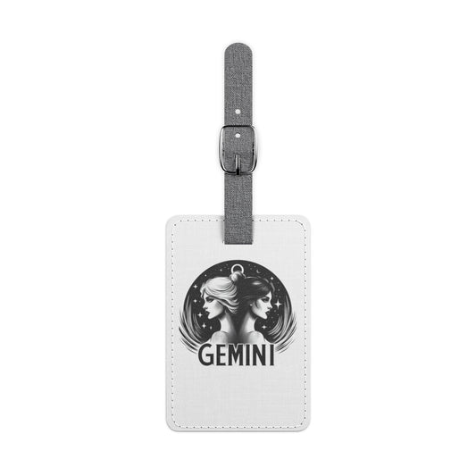 Gemini Saffiano Luggage Tag