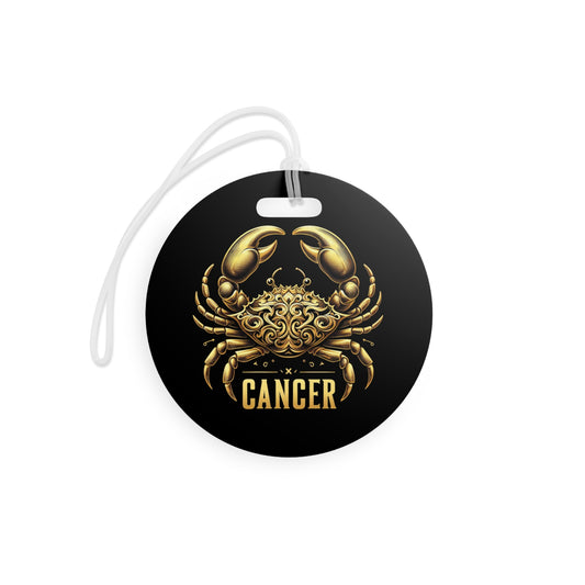 Cancer Luggage Tags/Gold