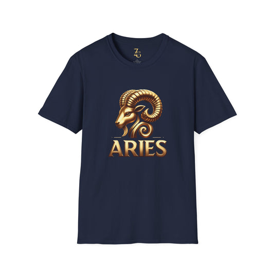 Aries Softstyle T-Shirt/Gold