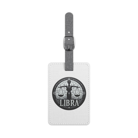 Libra Saffiano Luggage Tag