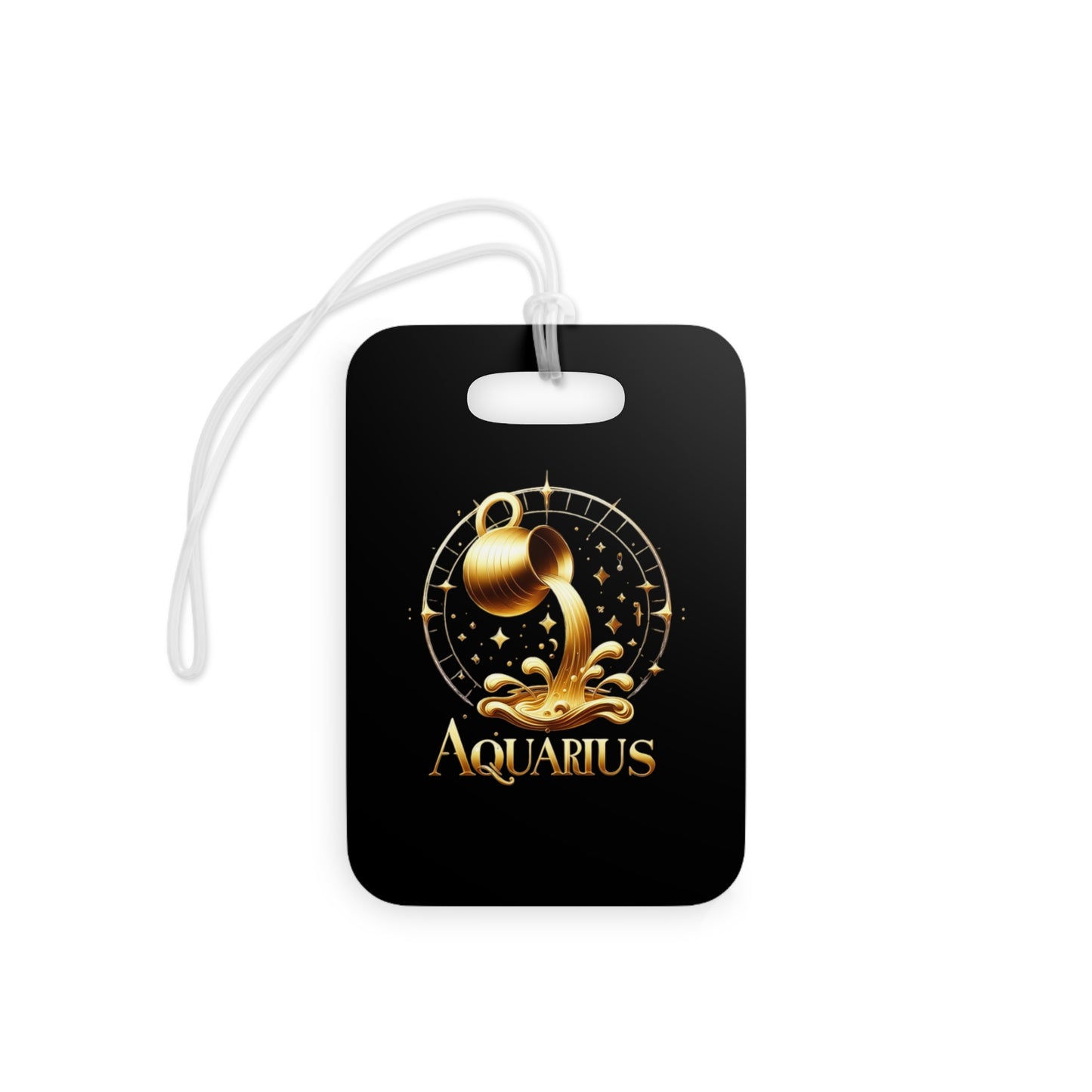 Aquarius Luggage Tags/Gold