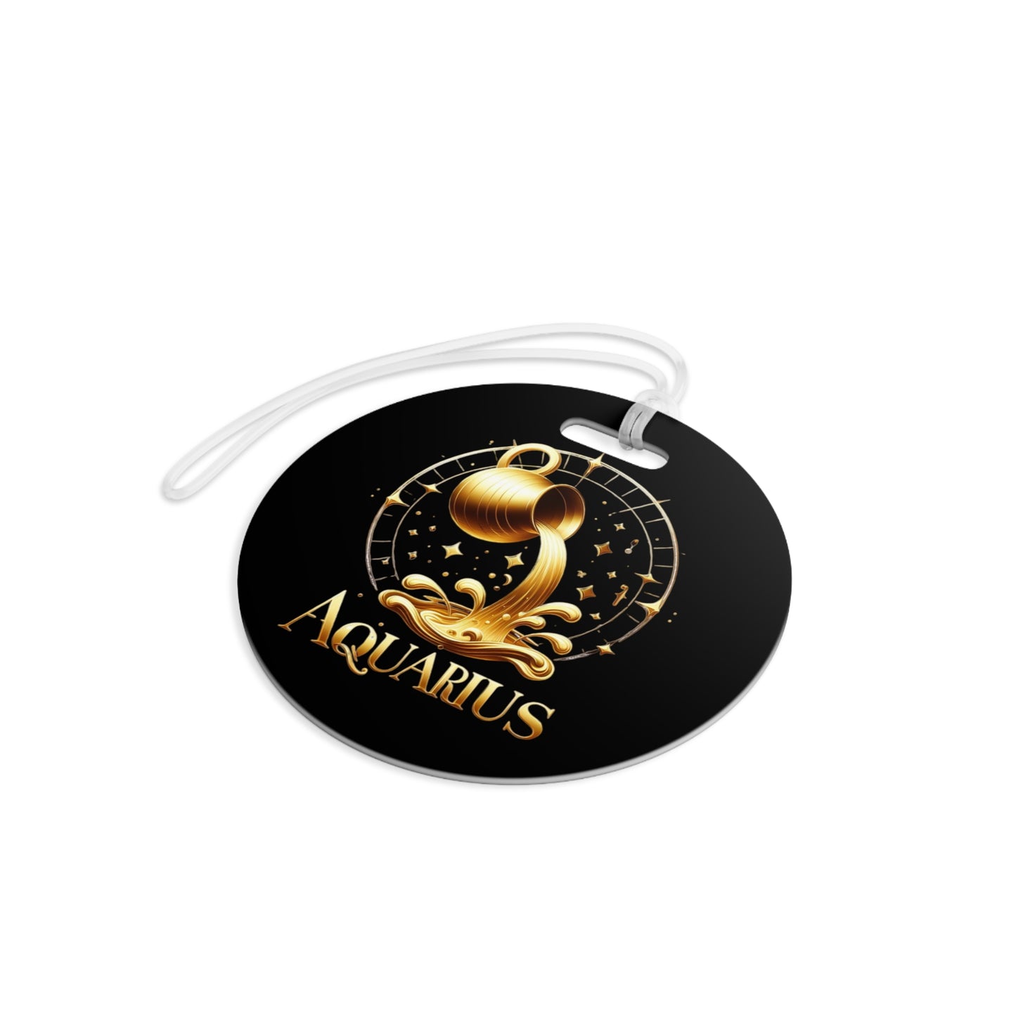 Aquarius Luggage Tags/Gold