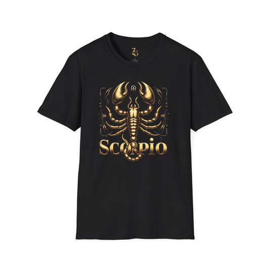 Scorpio Softstyle T-Shirt/Gold