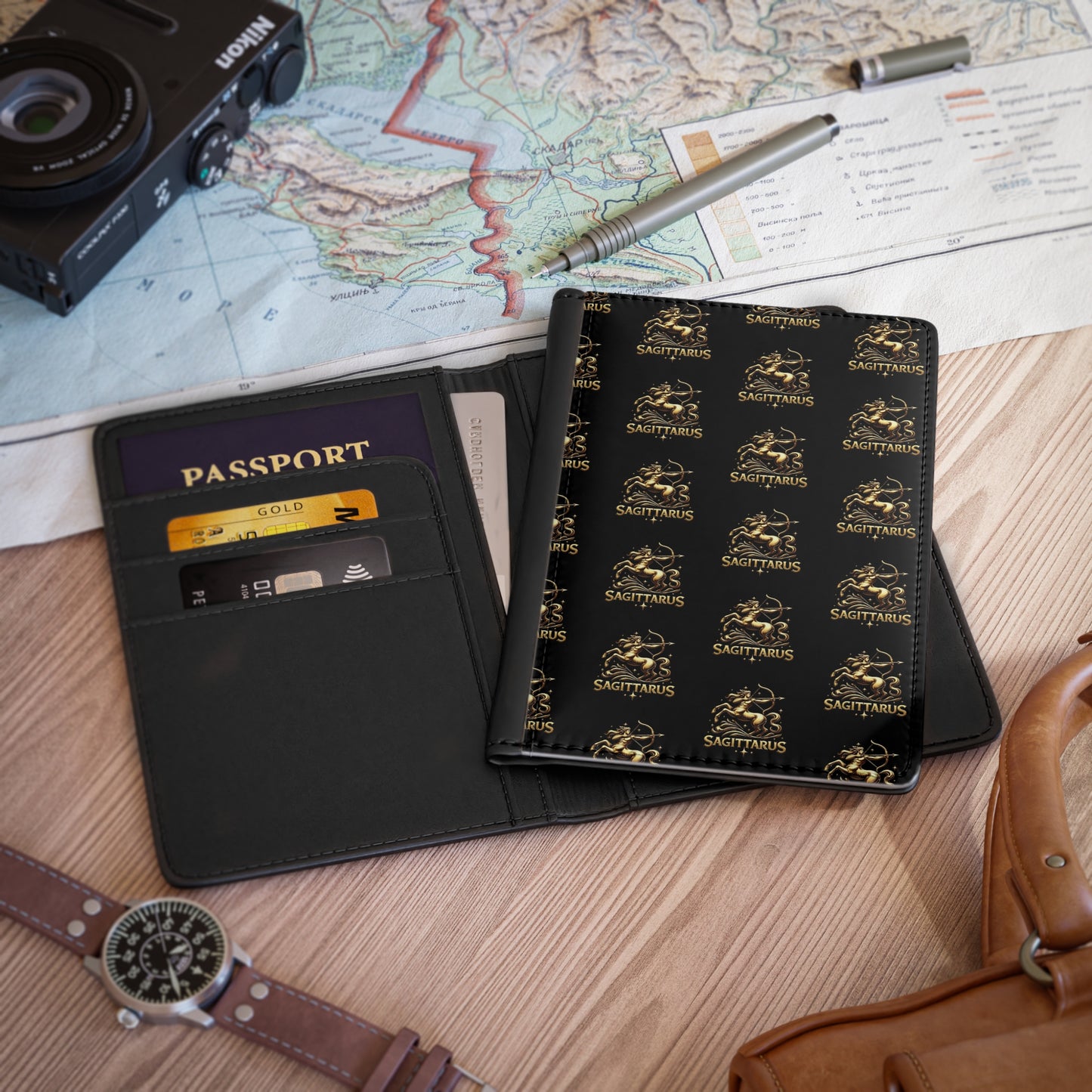 Sagittarius Passport Cover