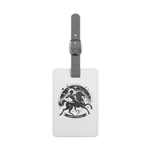 Sagittarius Saffiano Luggage Tag