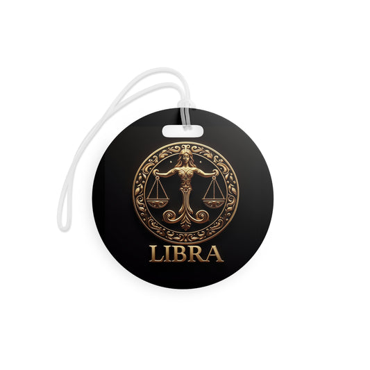 Libra Luggage Tags/Gold